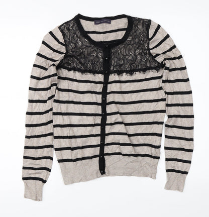 Womens UK Size 8 Marks & Spencer Beige Cardigan Jumper