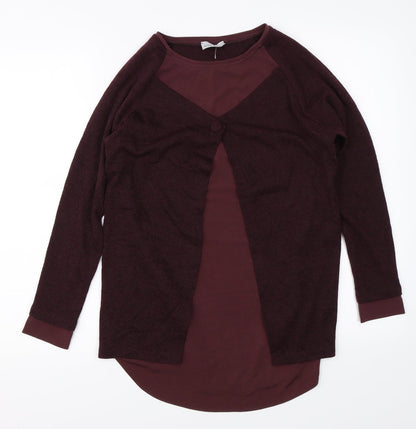 Sotto Marina Womens Purple   Cardigan Jumper Size 8