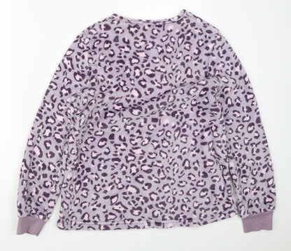 Booho Womens Purple Animal Print   Pyjama Top Size M