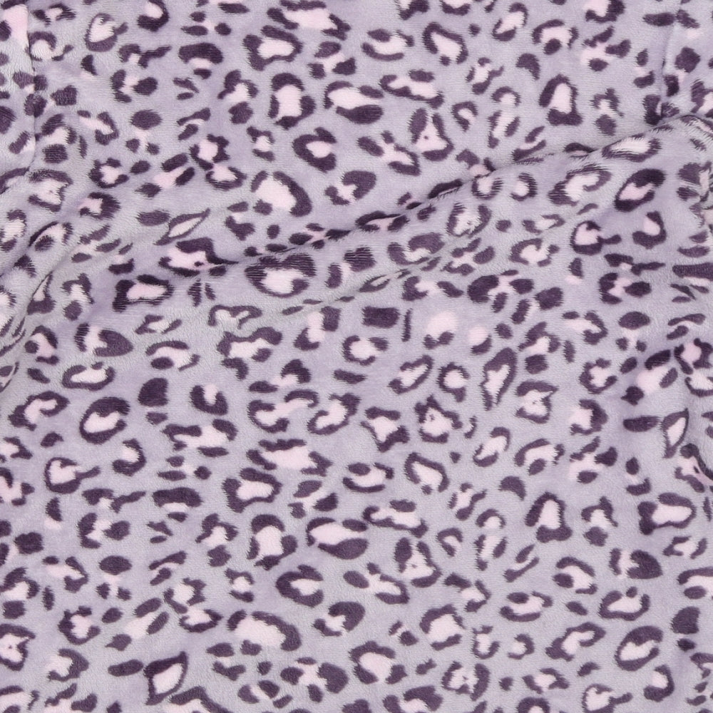 Booho Womens Purple Animal Print   Pyjama Top Size M