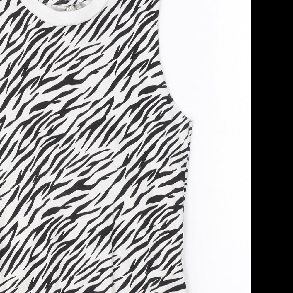 Womens UK Size 10 ASOS One-Piece White Romper