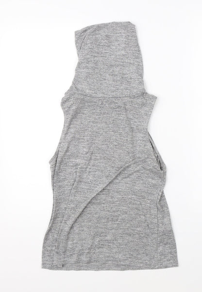 Womens UK Size 12 New Look Grey Basic Blouse