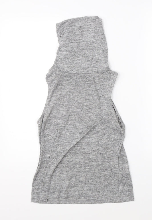Womens UK Size 12 New Look Grey Basic Blouse