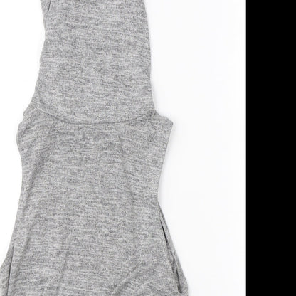 Womens UK Size 12 New Look Grey Basic Blouse