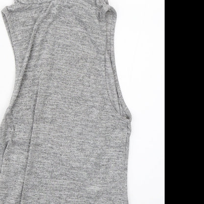 Womens UK Size 12 New Look Grey Basic Blouse