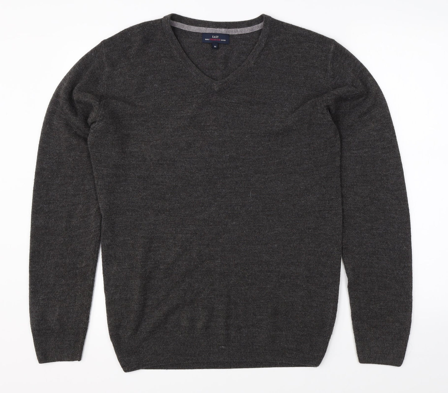 Easy Mens Grey   Pullover Jumper Size M