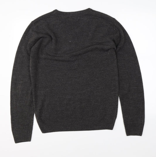 Easy Mens Grey   Pullover Jumper Size M