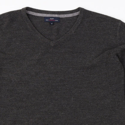 Easy Mens Grey   Pullover Jumper Size M