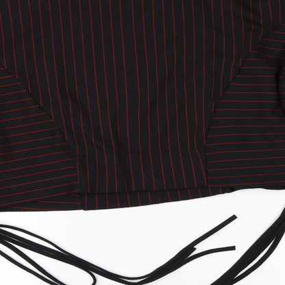 Zara Womens Black Striped  Shrug Jumper Size S