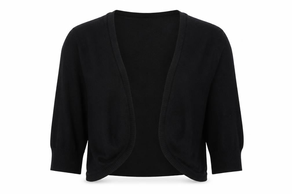 Womens UK Size S Saint Tropez Black Cardigan Jumper