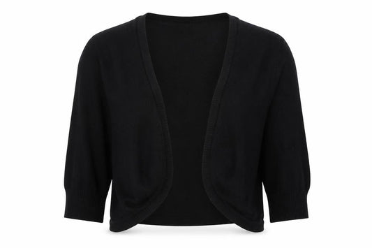 Womens UK Size S Saint Tropez Black Cardigan Jumper