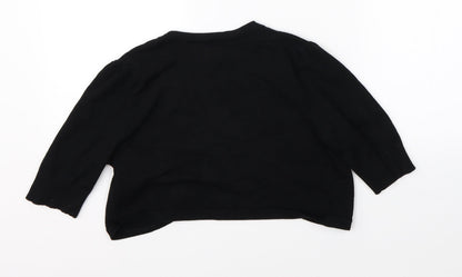 Womens UK Size S Saint Tropez Black Cardigan Jumper
