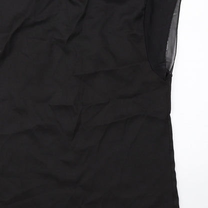 Womens UK Size M Preworn Black Basic Blouse