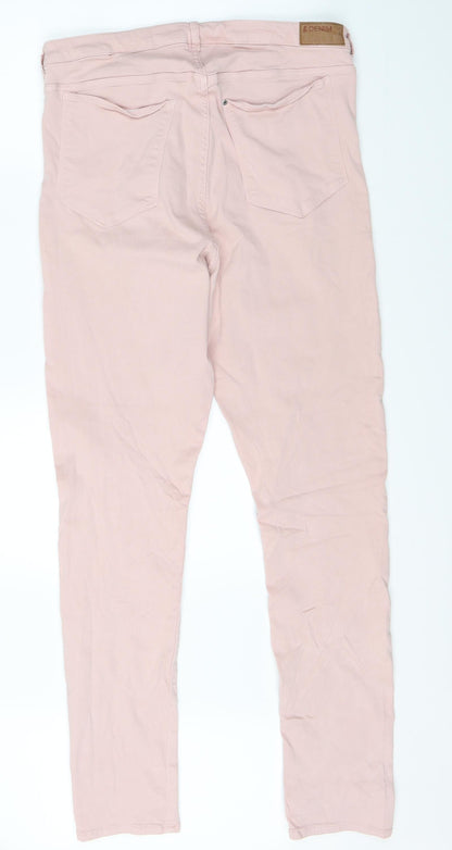 & Denim Womens Pink  Denim Jegging Jeans Size 36 L32 in