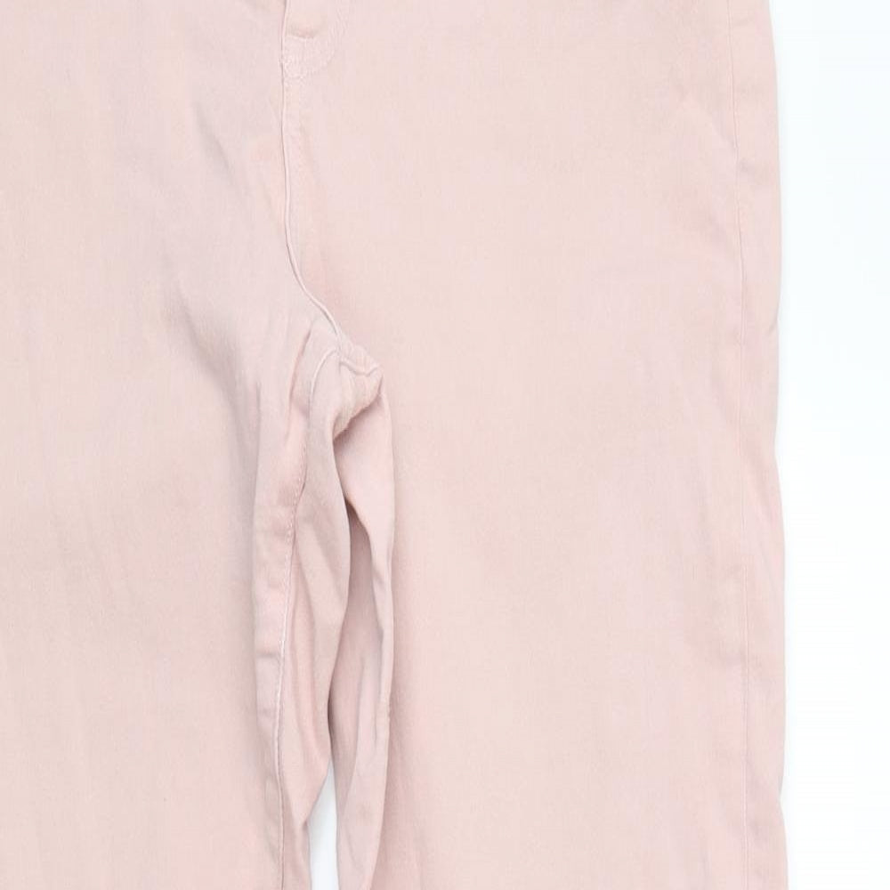 & Denim Womens Pink  Denim Jegging Jeans Size 36 L32 in