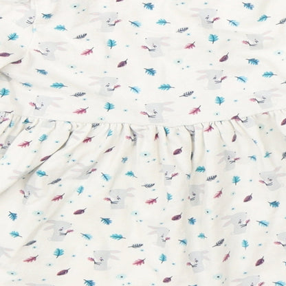 Mini Club Girls White   Shift  Size 6-9 Months