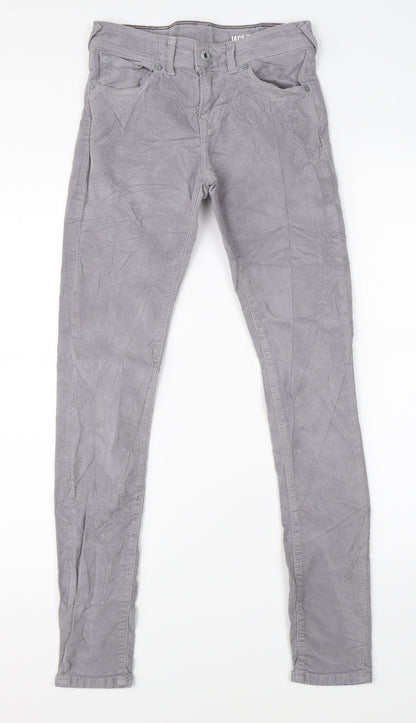 Jack Wills Mens Grey  Denim Straight Jeans Size 25 in L32 in