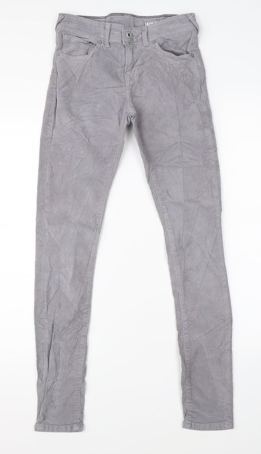 Jack Wills Mens Grey  Denim Straight Jeans Size 25 in L32 in