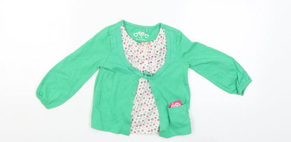 George Girls Green   Pullover Jumper Size 9-12 Months