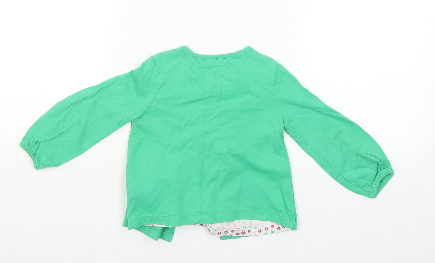 George Girls Green   Pullover Jumper Size 9-12 Months
