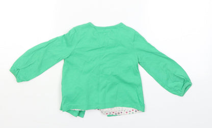 George Girls Green   Pullover Jumper Size 9-12 Months