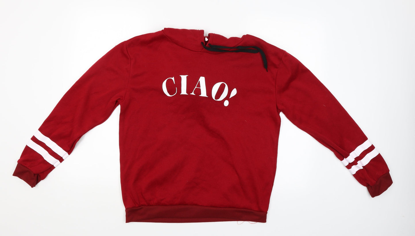 Preworn Womens Red   Pullover Hoodie Size XL