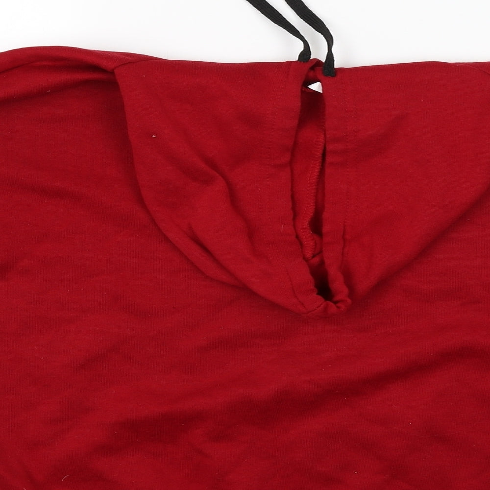 Preworn Womens Red   Pullover Hoodie Size XL