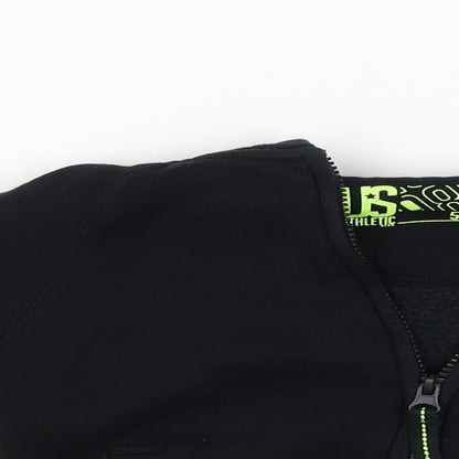 US Athletic Boys Black   Full Zip Hoodie Size 5 Years