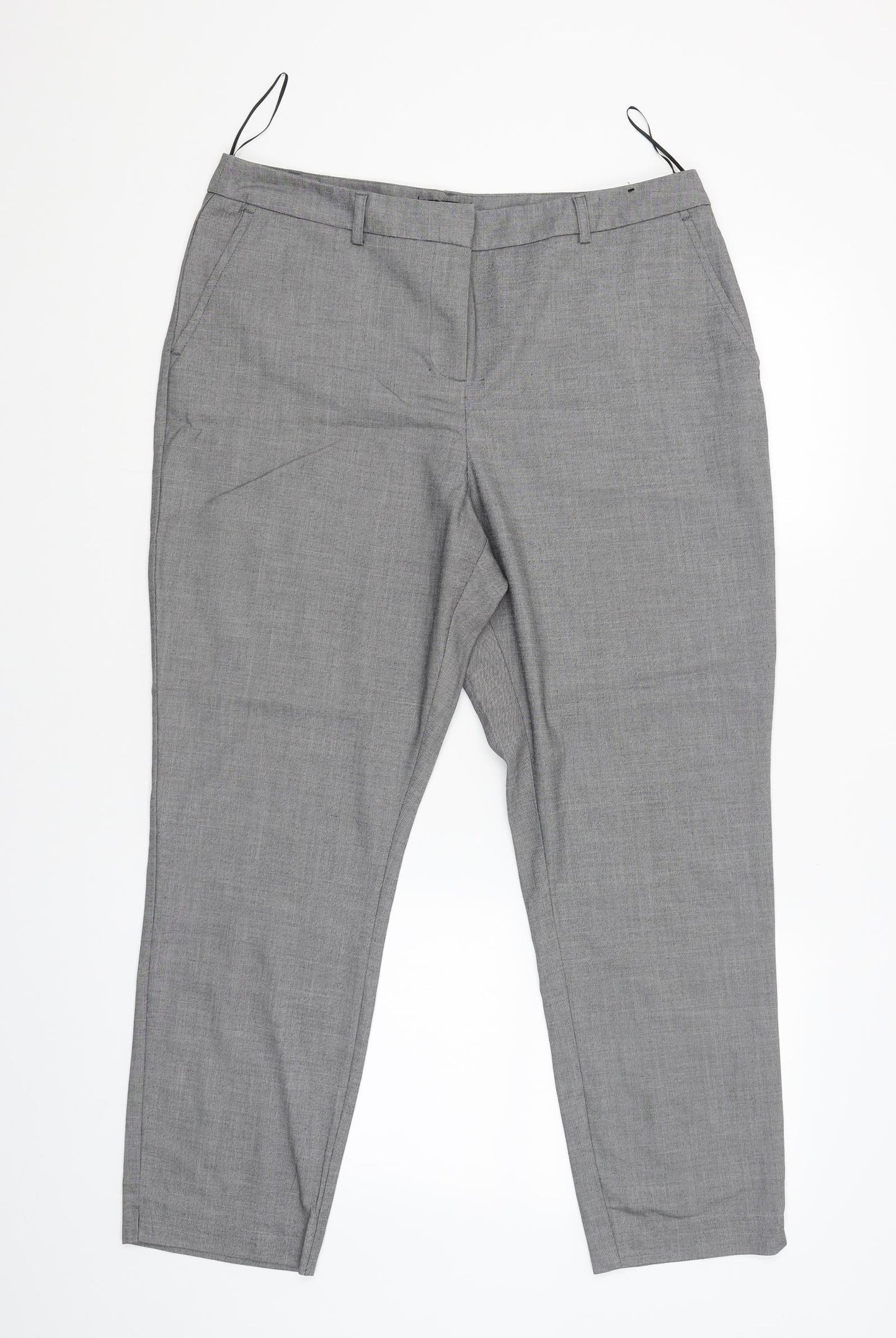 Womens UK Size M Papaya Regular Fit  Grey Trousers