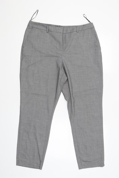 Womens UK Size M Papaya Regular Fit  Grey Trousers