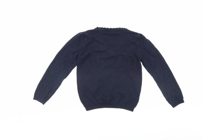 TU Girls Blue   Cardigan Jumper Size 9 Years