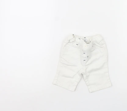 Early days Baby White  Denim Cropped Trousers Size 0-3 Months