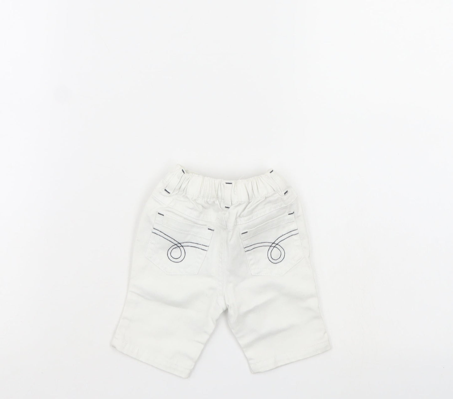 Early days Baby White  Denim Cropped Trousers Size 0-3 Months