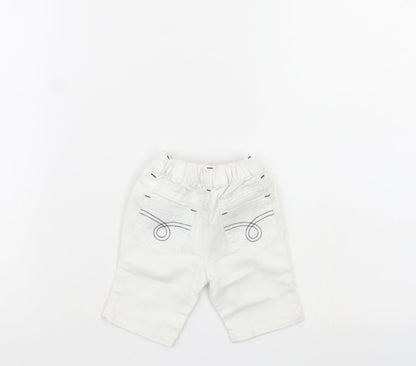 Early days Baby White  Denim Cropped Trousers Size 0-3 Months