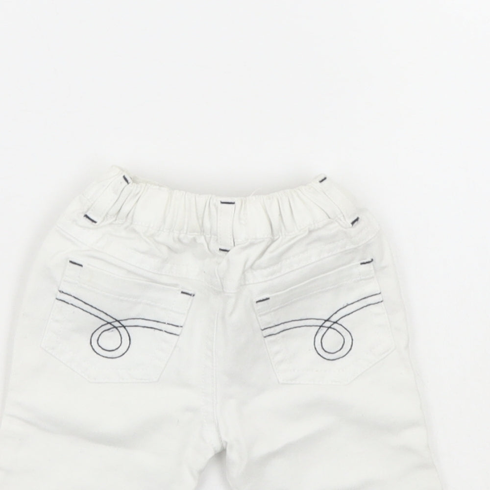 Early days Baby White  Denim Cropped Trousers Size 0-3 Months
