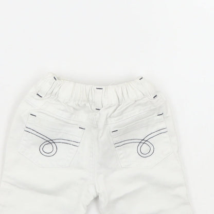 Early days Baby White  Denim Cropped Trousers Size 0-3 Months