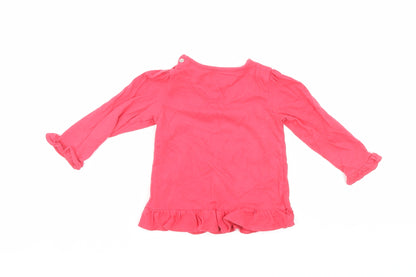 TU Girls Red   Tunic Jumper Size 9-12 Months
