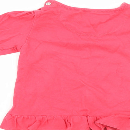 TU Girls Red   Tunic Jumper Size 9-12 Months