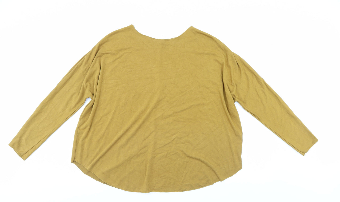 Womens UK Size  Preworn Gold Pullover Jumper