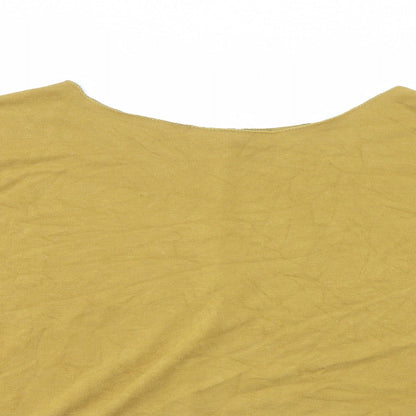 Womens UK Size  Preworn Gold Pullover Jumper