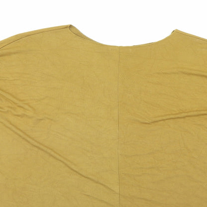 Womens UK Size  Preworn Gold Pullover Jumper