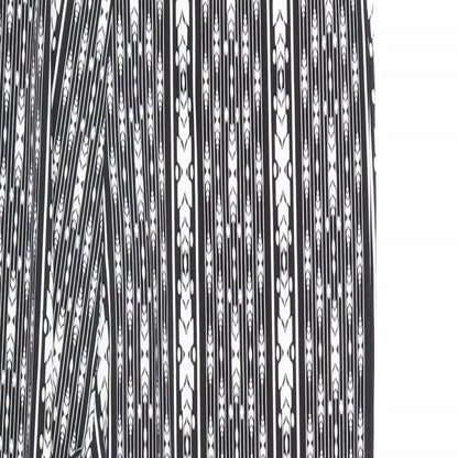 QED London Womens Black Geometric  Jumpsuit One-Piece Size 8