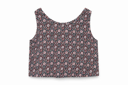 Womens UK Size 10 Select Multicoloured Cropped Blouse