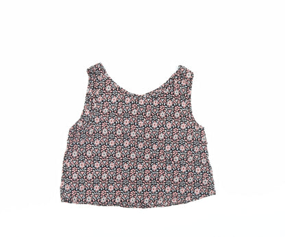 Womens UK Size 10 Select Multicoloured Cropped Blouse