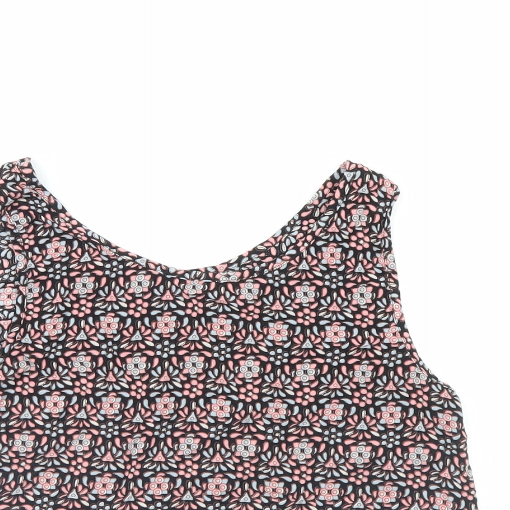 Womens UK Size 10 Select Multicoloured Cropped Blouse