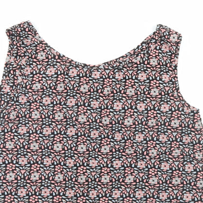 Womens UK Size 10 Select Multicoloured Cropped Blouse