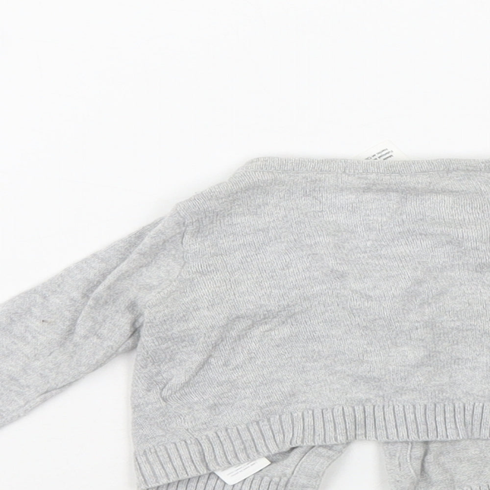 Carters Girls Grey   Cardigan Jumper Size 0-3 Months