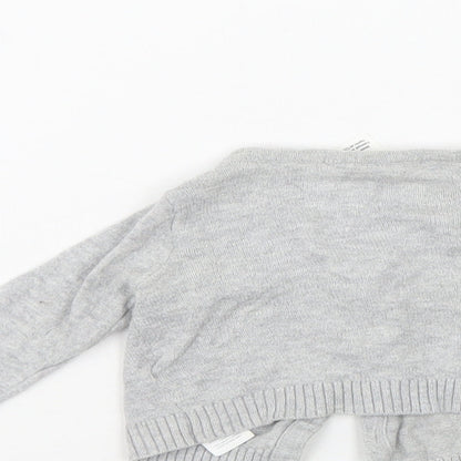 Carters Girls Grey   Cardigan Jumper Size 0-3 Months