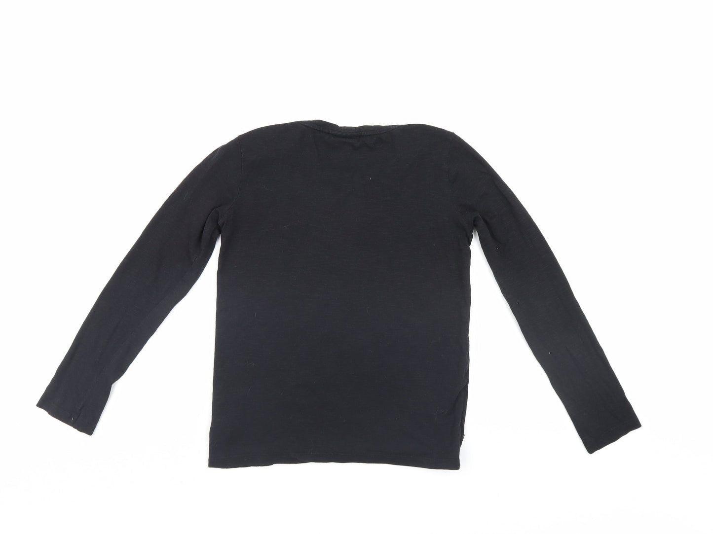NEXT Girls Black   Pullover Jumper Size 10 Years  - love hearts
