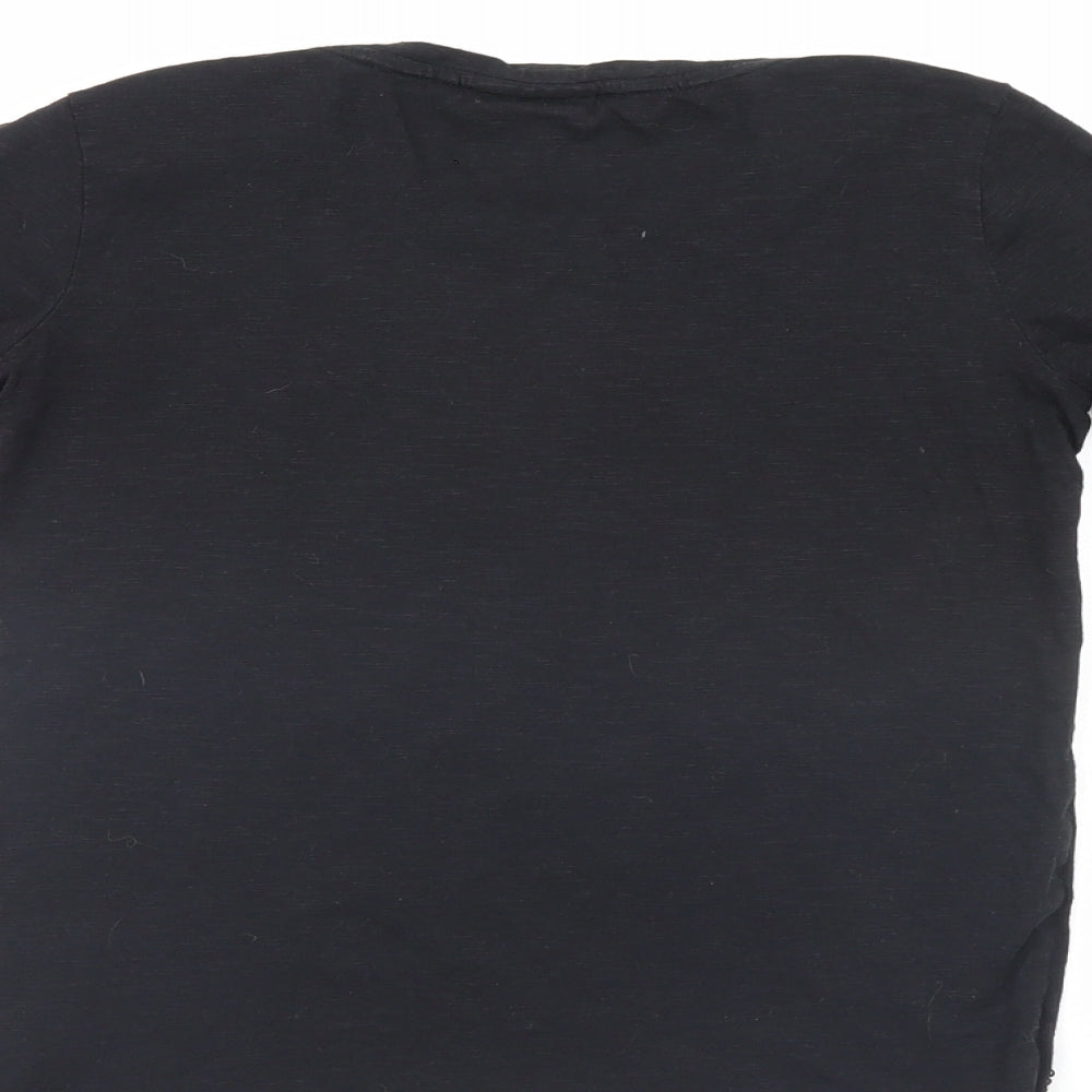 NEXT Girls Black   Pullover Jumper Size 10 Years  - love hearts